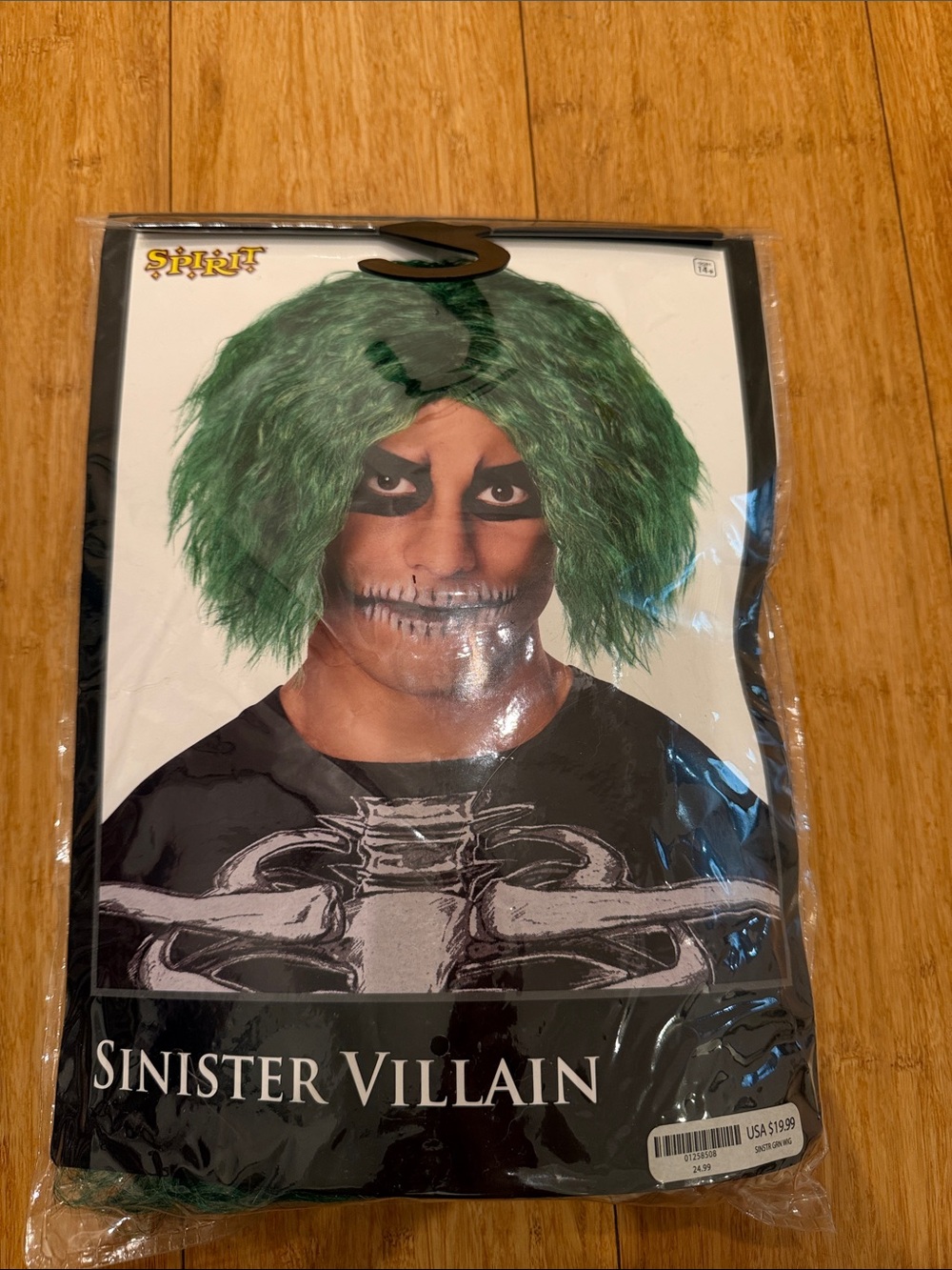 Spirit Halloween Sinister Villain Green Wig -  Costume